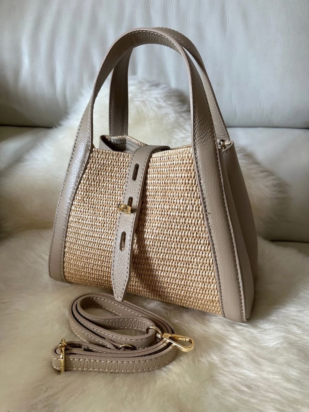Goodman Design Handtasche Italienische Raffiatasche mit günstig online kaufen