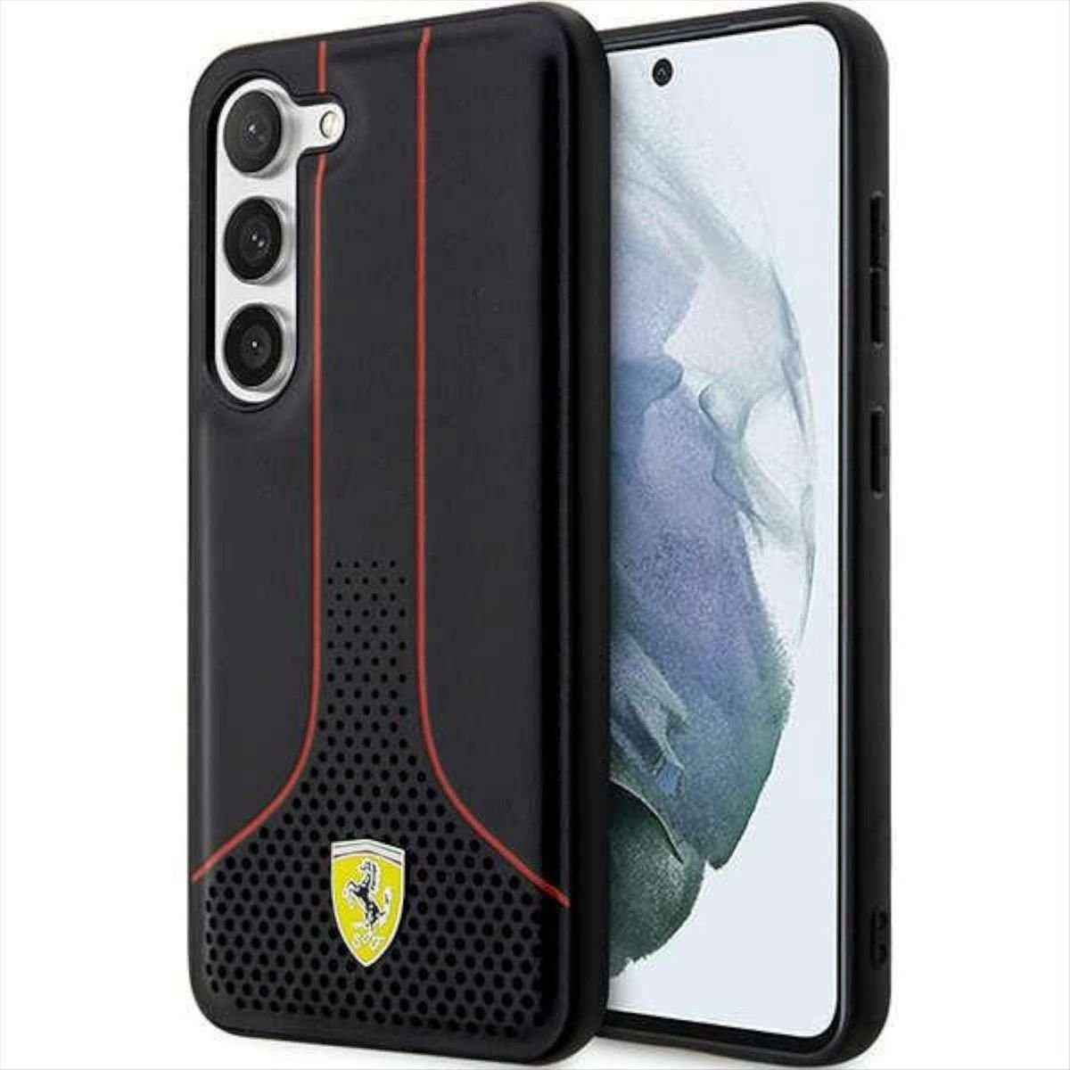 Ferrari Handyhülle Ferrari Hardcase Hülle Cover Perforated 296 P für Galaxy S23 Plus Case