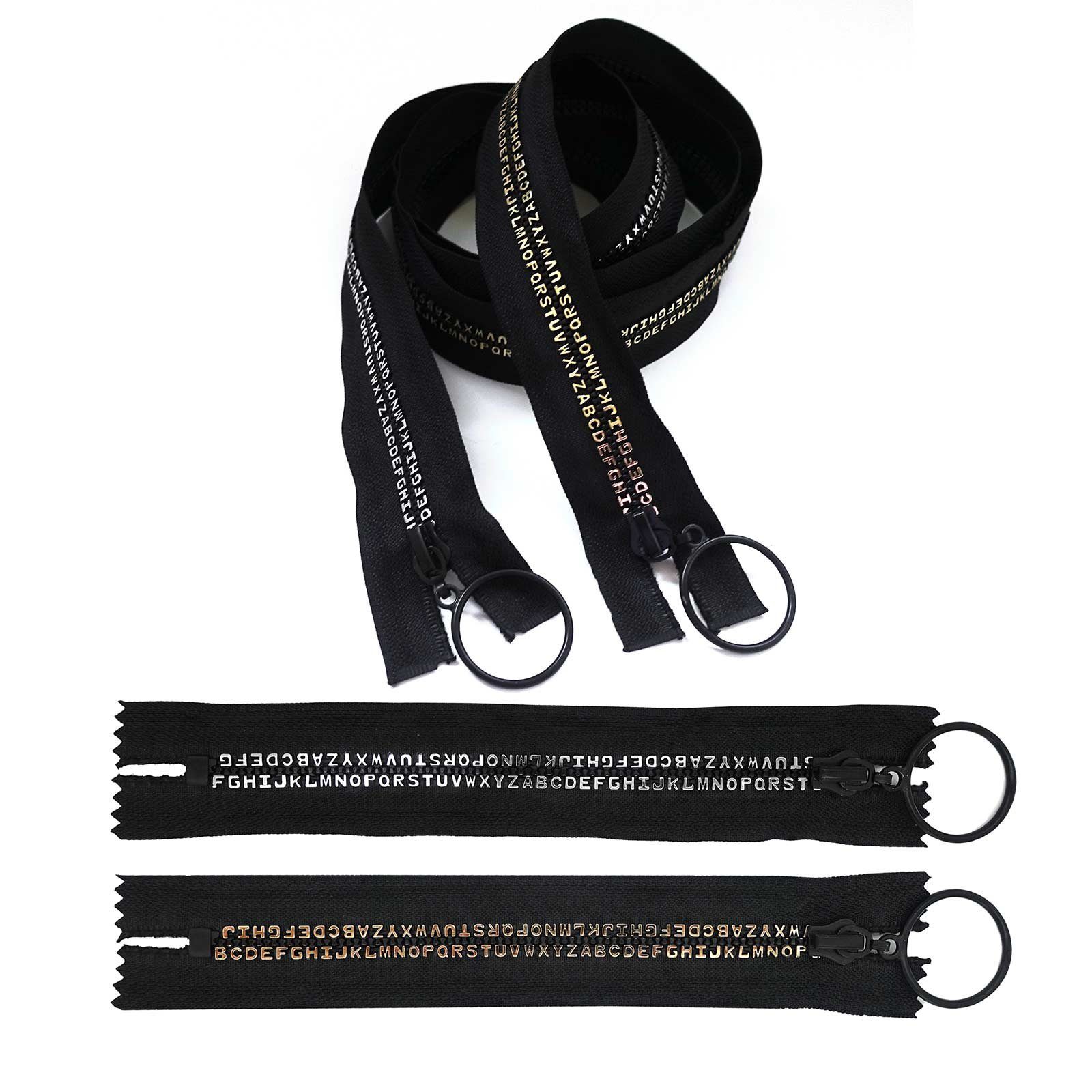 maDDma Reißverschluss Reißverschluss 5mm 16-80cm Buchstaben, 50cm