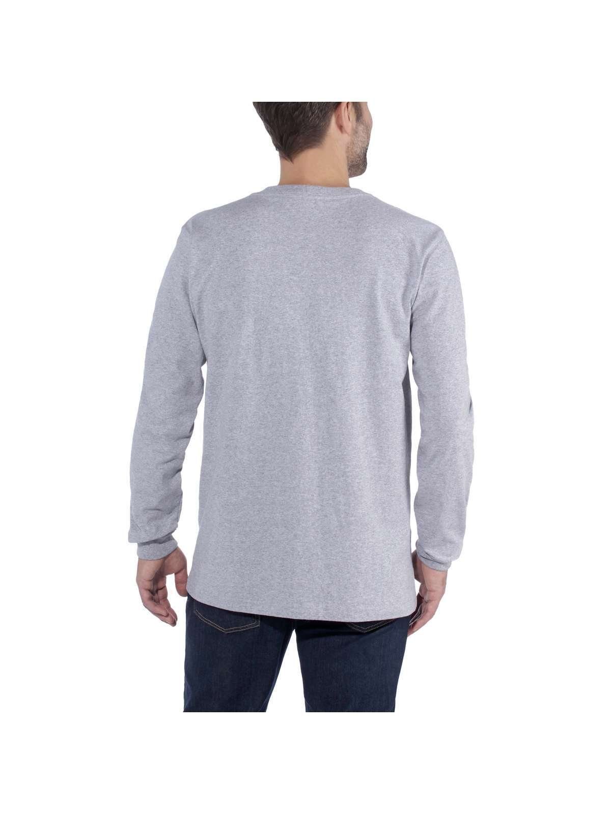 Carhartt Langarmshirt Carhartt Long-Sleeve Logo grau günstig online kaufen