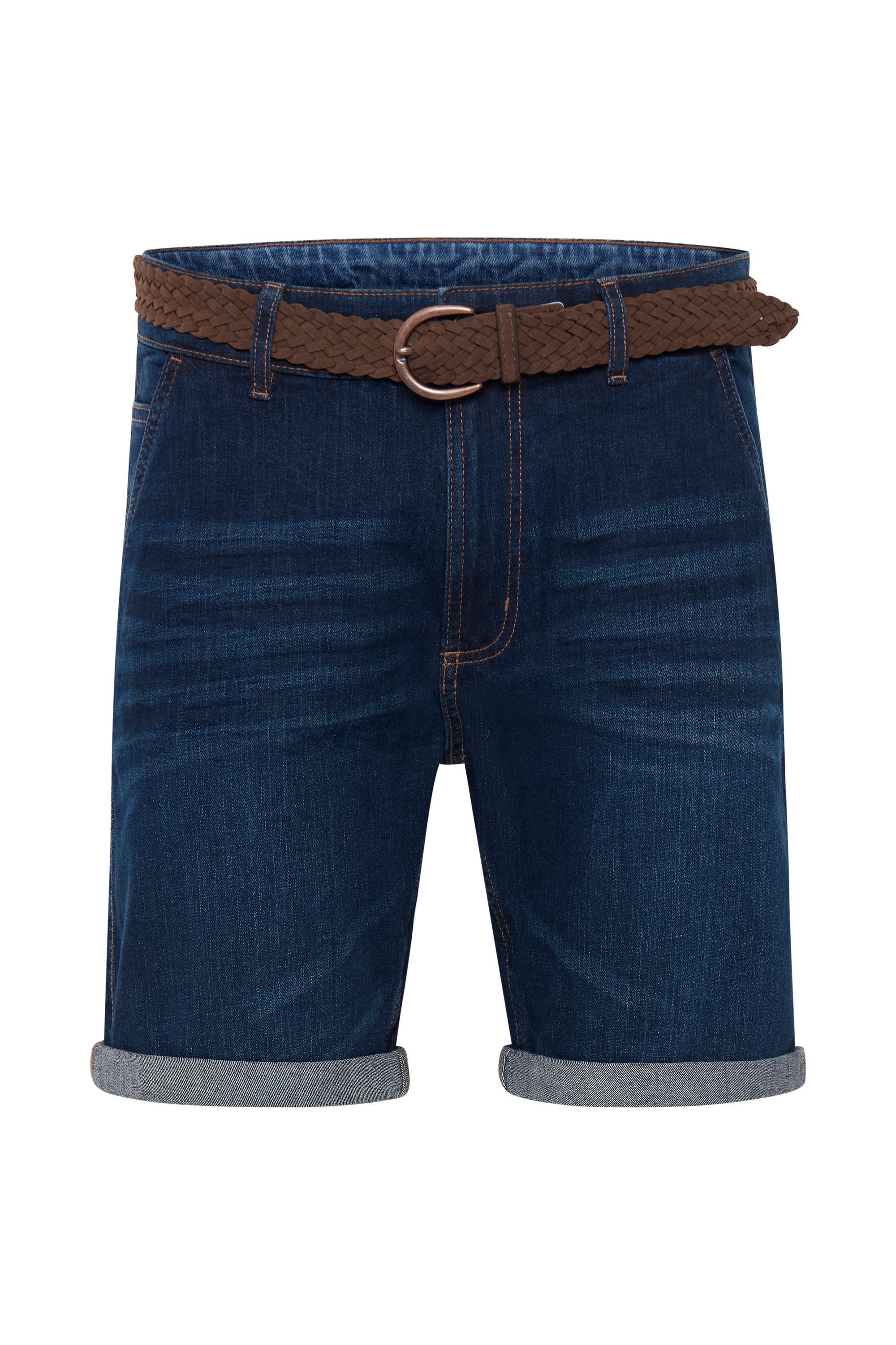Indicode Jeansshorts IDQuincy Kurze Hose mit Gürtel