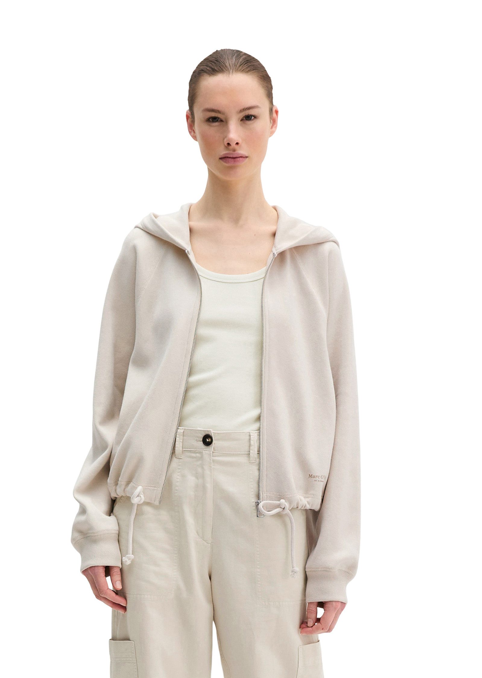 Marc O'Polo Sweatjacke aus reiner Bio-Baumwolle günstig online kaufen