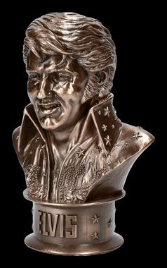 Figuren Shop GmbH Dekofigur Elvis Presley Büste - bronziert Dekofigur Dekoration