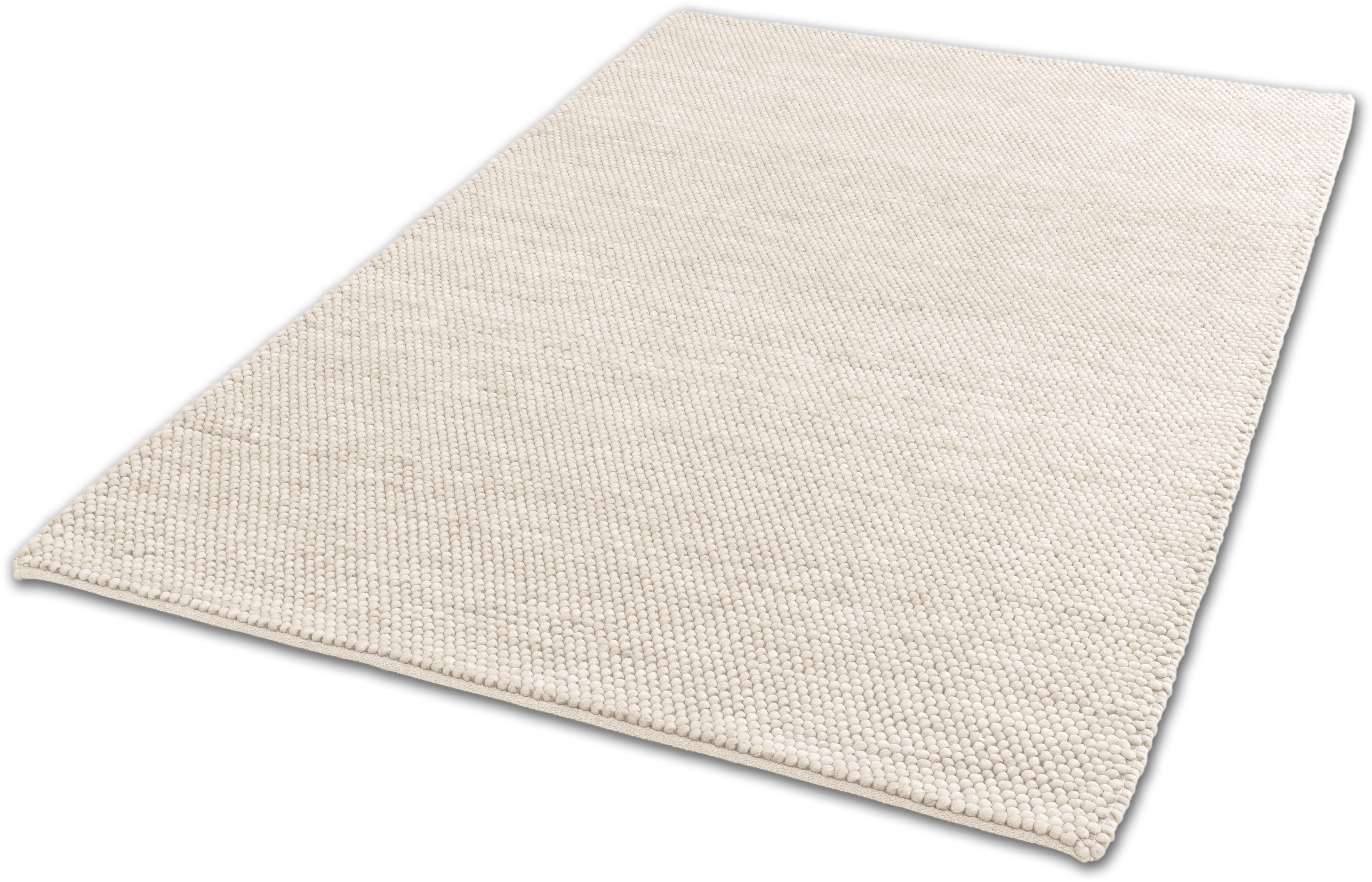 SCHÖNER WOHNEN-Kollektion Wollteppich Poppy 6024, rechteckig, Höhe: 18 mm, hochwertiger Handweb, Wolle, Wohnzimmer, Schöner Wohnen Kollektion