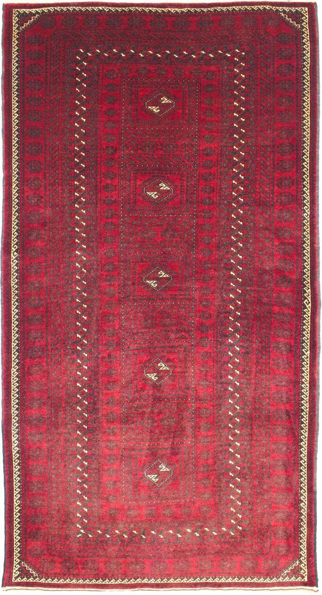 Orientteppich Belutsch 115x219 Handgeknüpfter Orientteppich / Perserteppich Läufer, Nain Trading, rechteckig, Höhe: 6 mm
