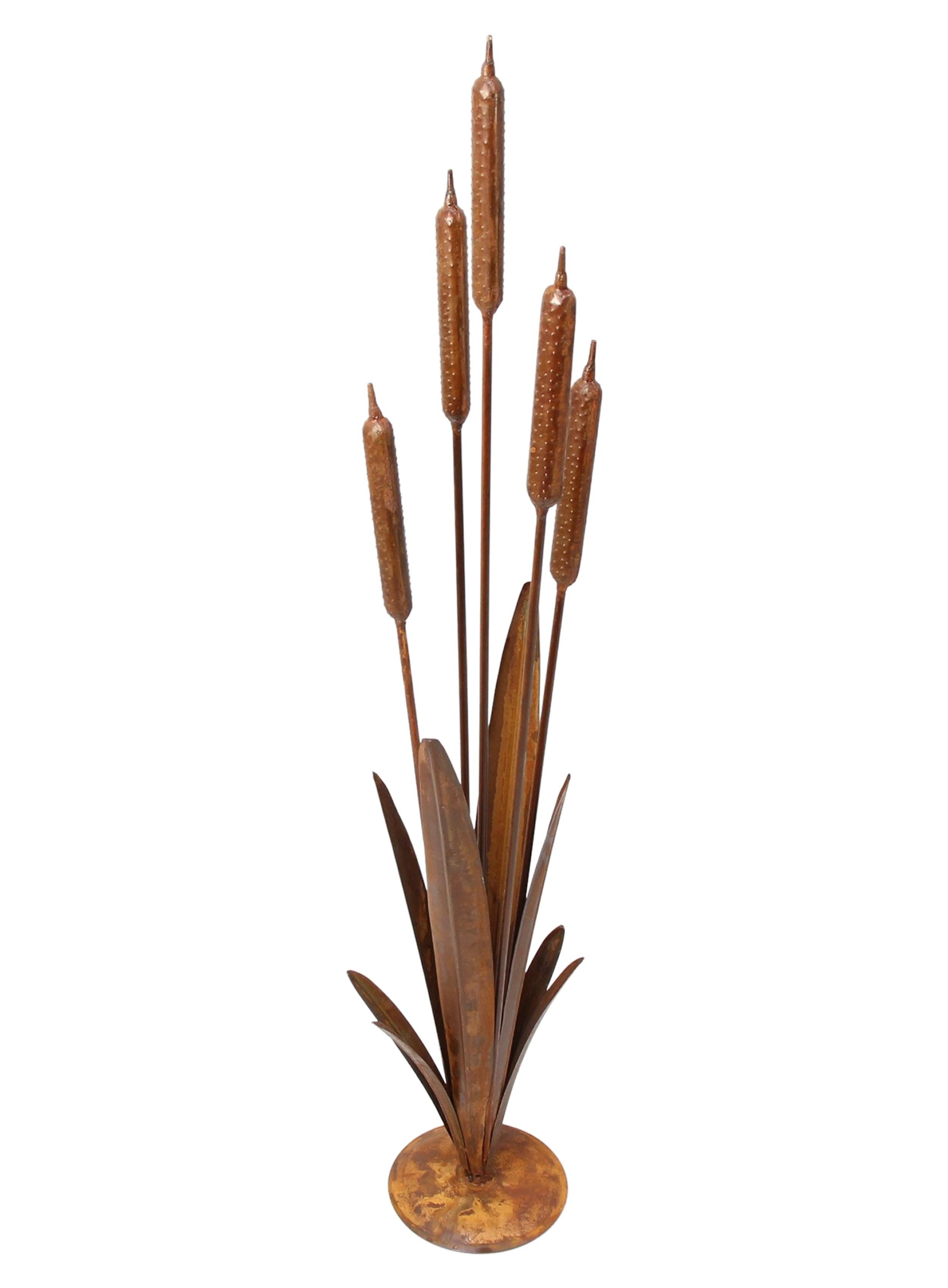 FRANK FLECHTWAREN Gartenstecker Hirsch – Metall, Rostoptik, 24 X 40 Cm (55 Cm Gesamthöhe)