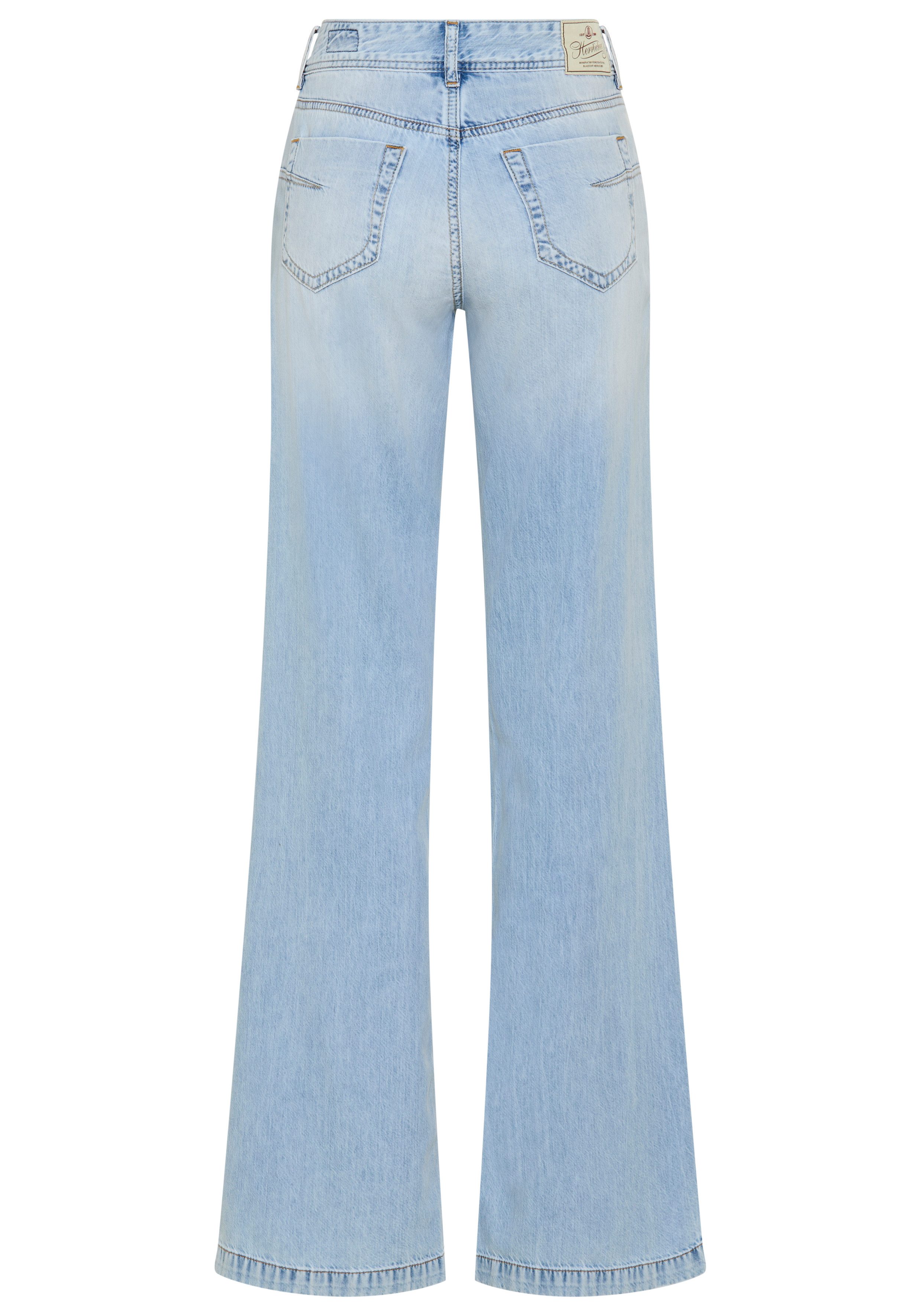 Herrlicher 5-Pocket-Jeans Edna Denim Light mit ausgestelltem Bein – Bild 5 von 5