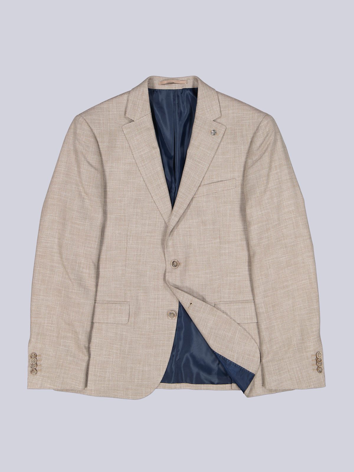 Engbers Anzugsakko Herren Anzug-Sakko slim fit, Beige – Bild 5 von 5