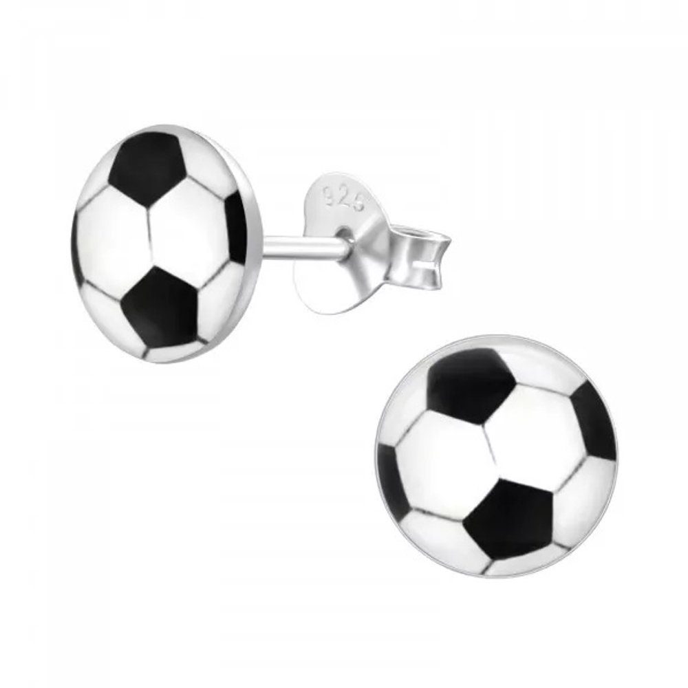 ALEXANDER YORK Paar Ohrstecker FUSSBALL, 2-tlg., 925 Sterling Silber