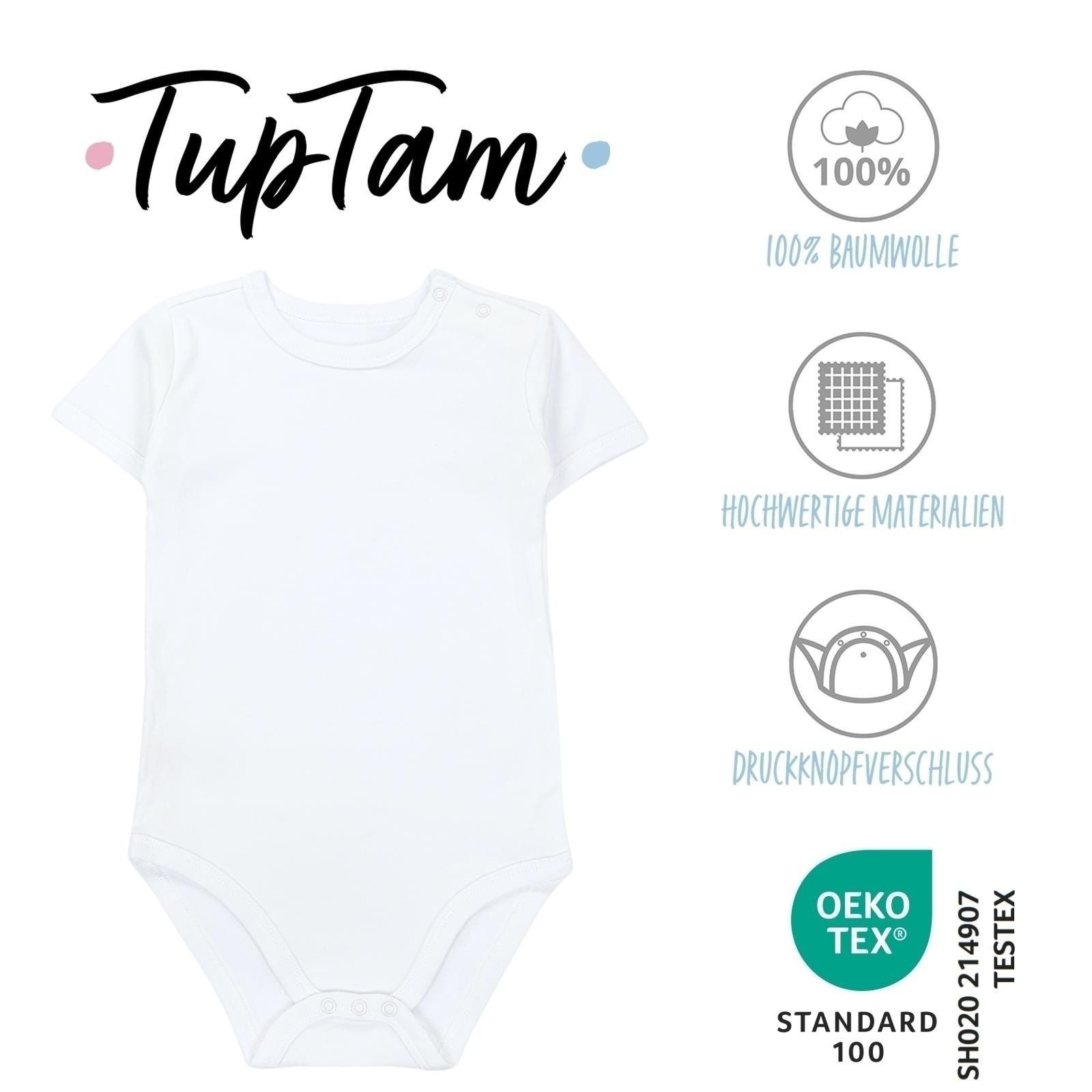 TupTam Kurzarmbody TupTam Jungen Baby Body Kurzarm in Unifarben - 5er Pack
