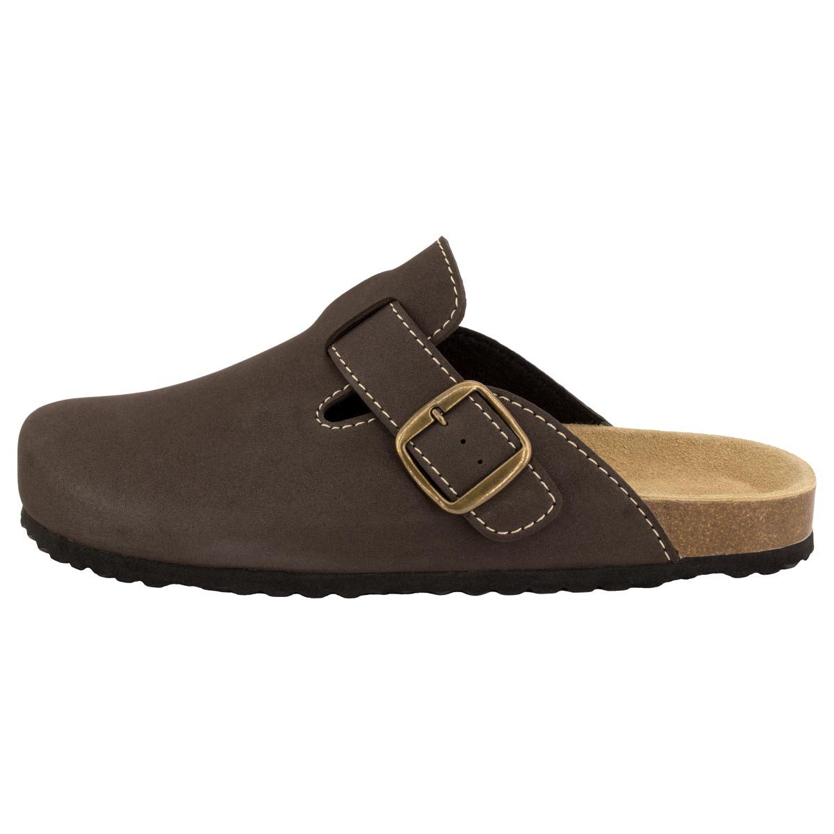 SUPERSOFT Classic Clog (1-tlg) Clogs - Lederdecksohle, Korkfußbett, Schnutzabweisend