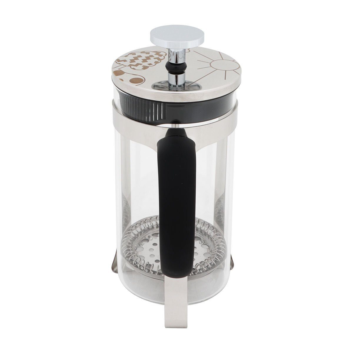 ANY MORNING French Press Morning Kanne Ml, French Kaffeebereiter, Any FY450 Press Silber 600