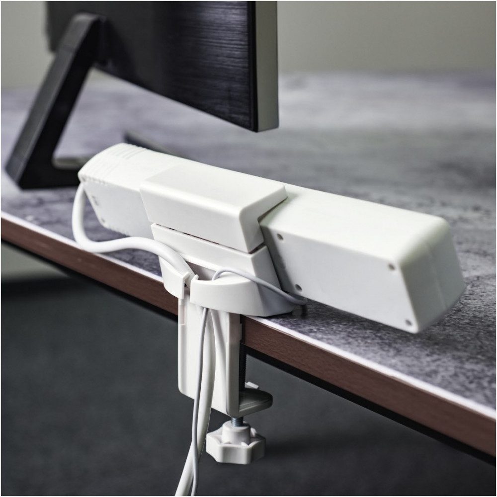 Hama Hama Klemmhalter für Steckdosenleisten - Halterung Audio- & Video-Adapter Steckdosenleisten