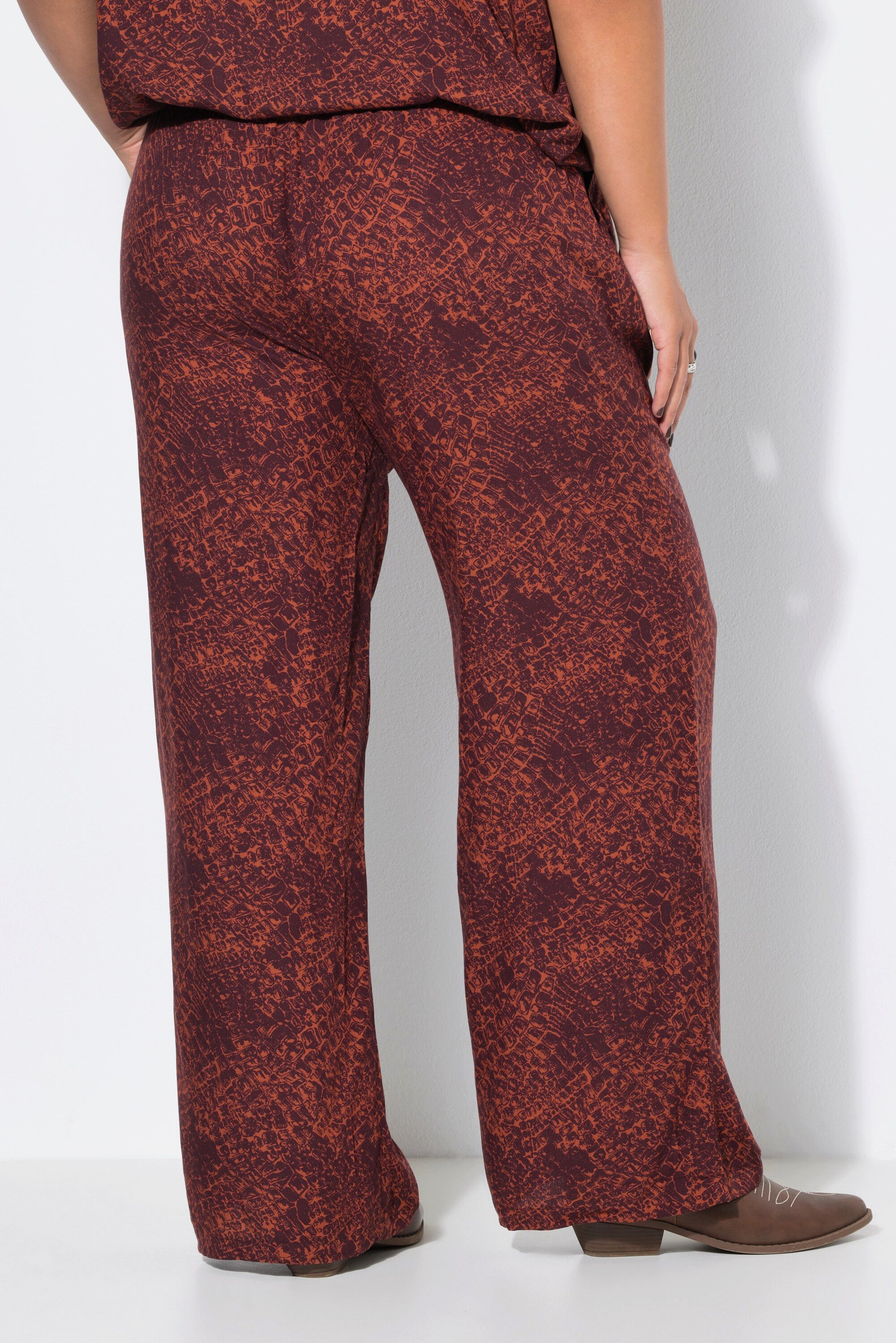 Studio Untold Schlupfhose Palazzohose wide Legs Croco-Print