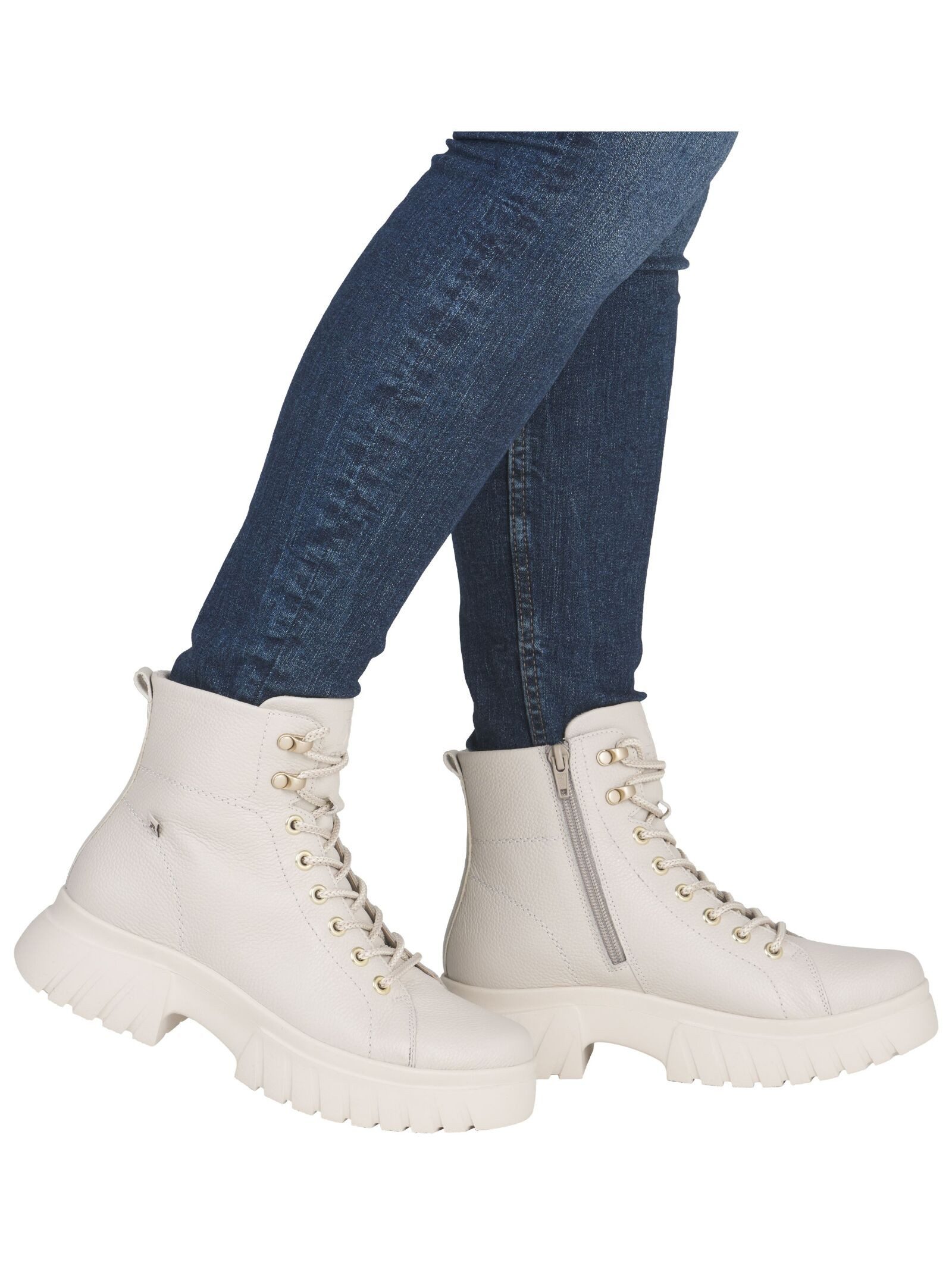 Rieker Rieker Stiefelette Glattleder Schnürstiefelette