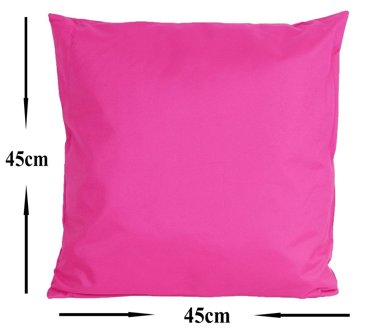 JACK Dekokissen 2x Outdoor Lounge Kissen 45x45cm Dekokissen Set mit Füllung günstig online kaufen