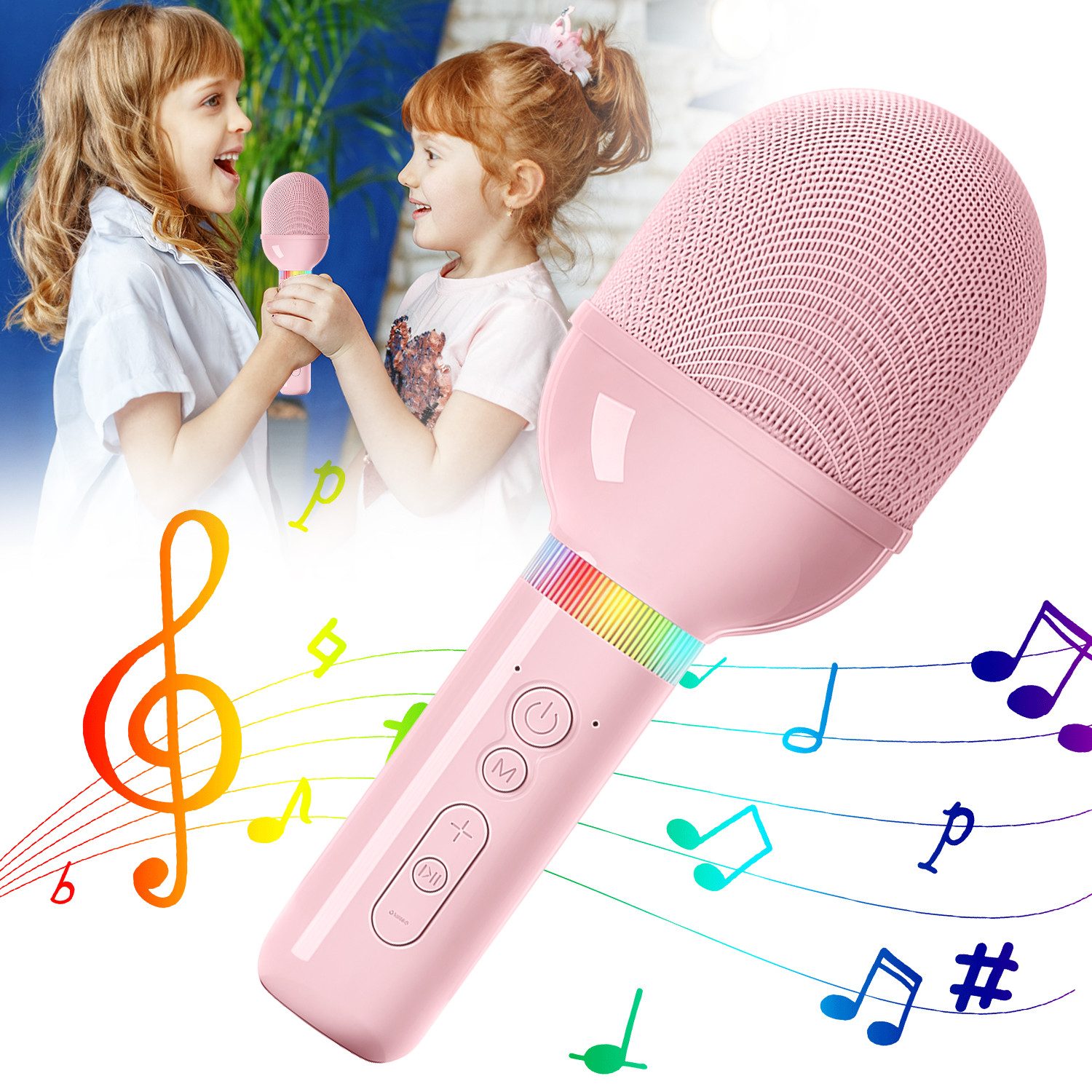 Mikrofon Karaoke Mikrofon, Bluetooth Mikrofon zum Singen mit Lautsprecher