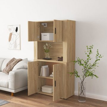 vidaXL Anrichte Highboard Sonoma-Eiche Holzwerkstoff