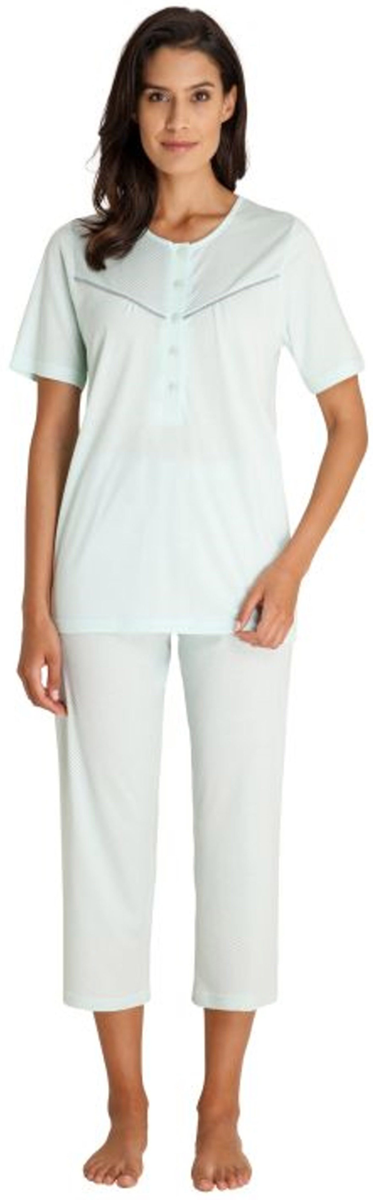Hajo Schlafanzug Damen Pyjama mit 7/8 Hose (2 tlg) Modalmischung günstig online kaufen