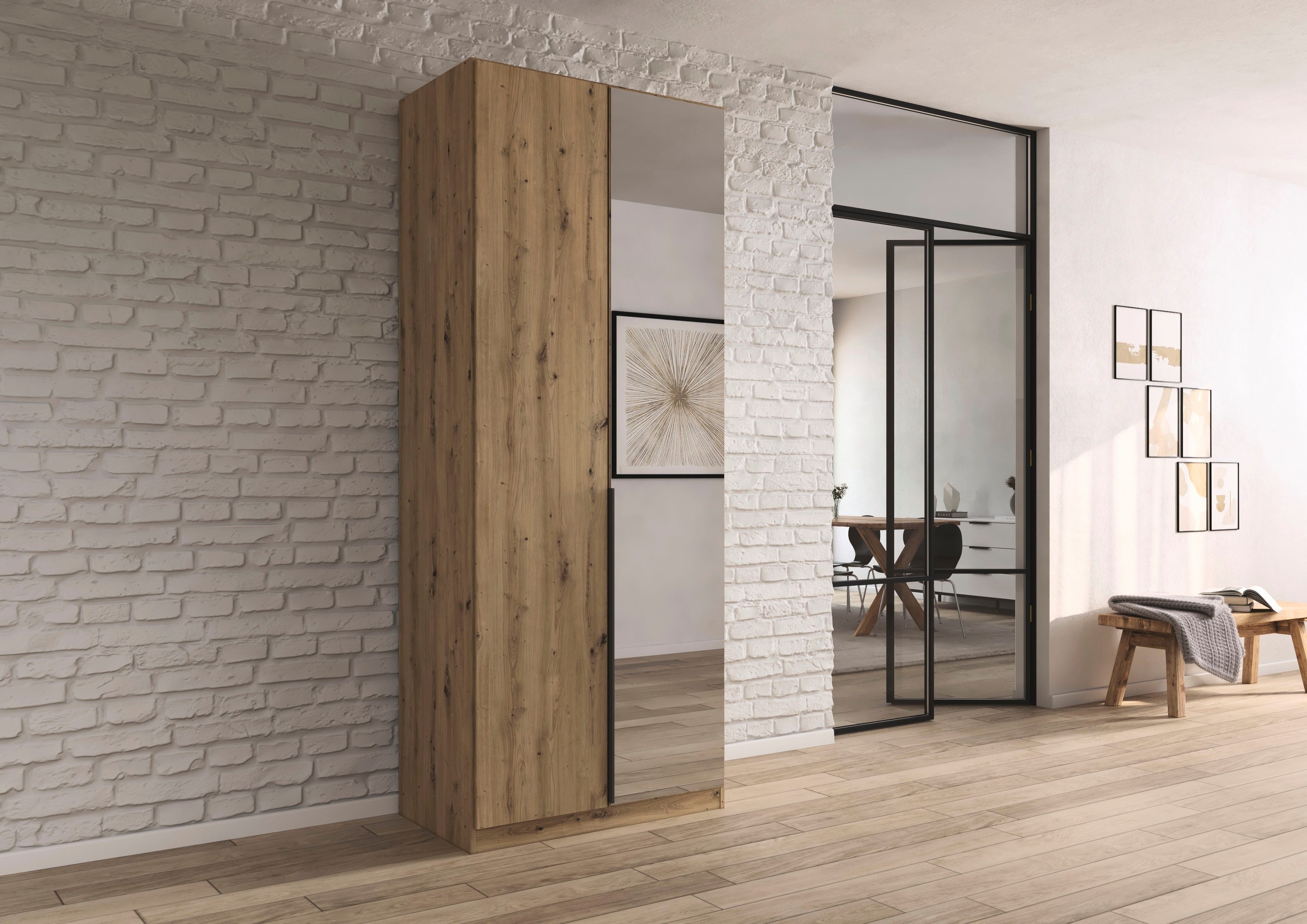 rauch Drehtürenschrank Kleiderschrank Schrank Garderobe AGORDO mit Dekor- o günstig online kaufen