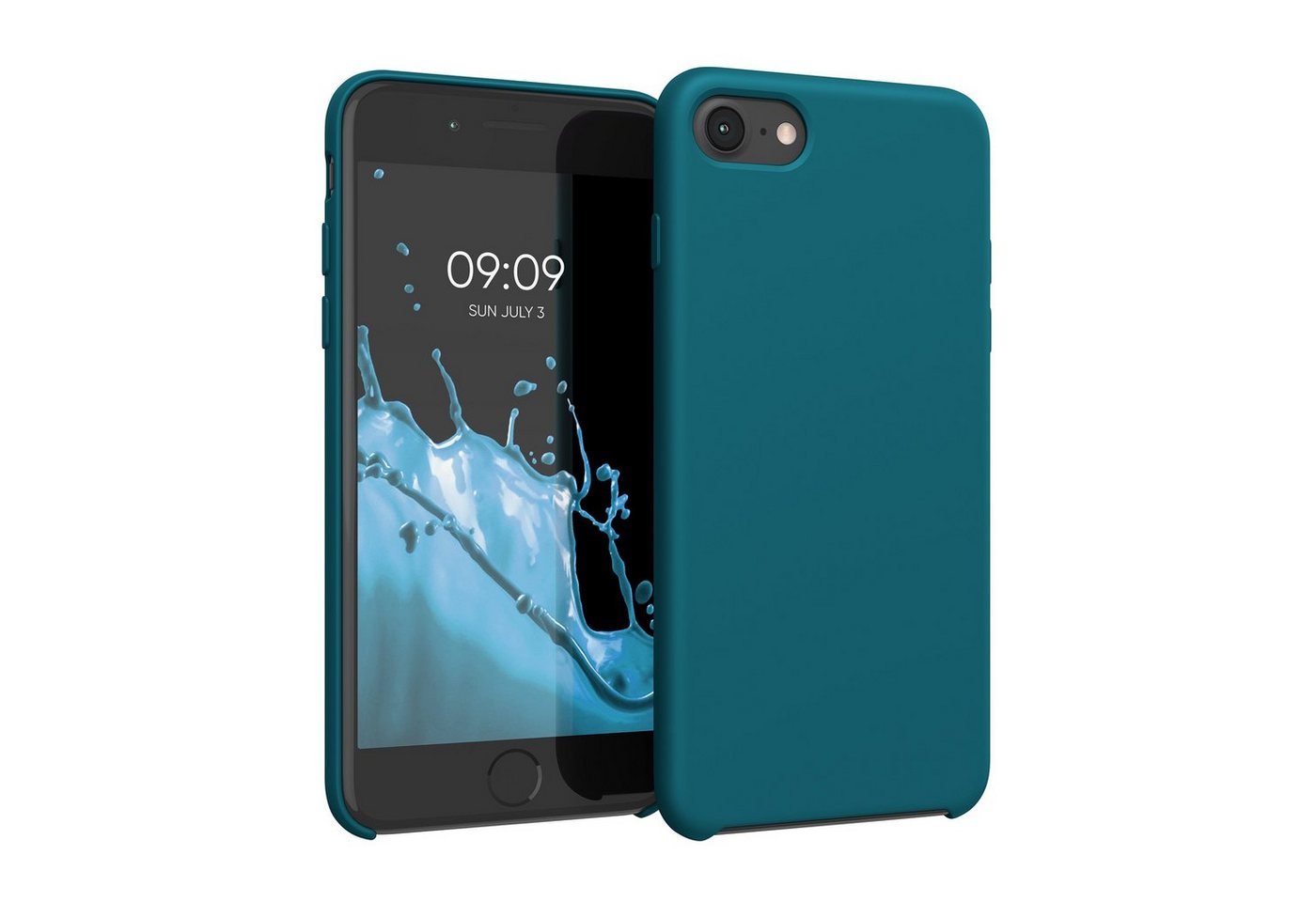 kwmobile Handyhülle Handyhülle für Apple iPhone SE (2022 / 2020) / iPhone 8 / 7 Hülle, Weiches Handy Silikon Case - Schutzhülle Cover