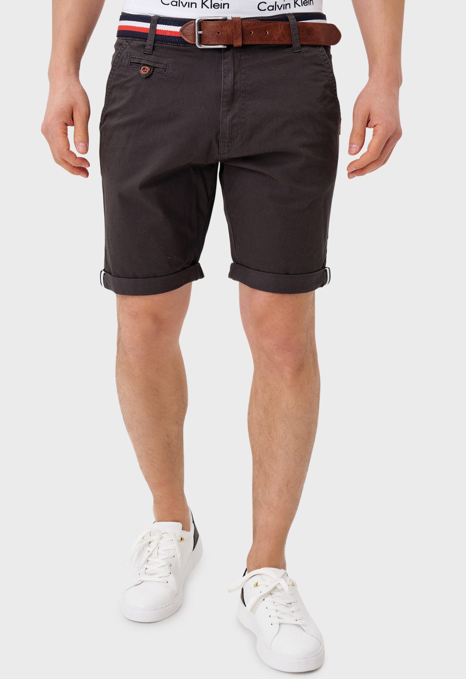 Indicode Chinoshorts INStormset aus elastischer Baumwoll-Qualität günstig online kaufen