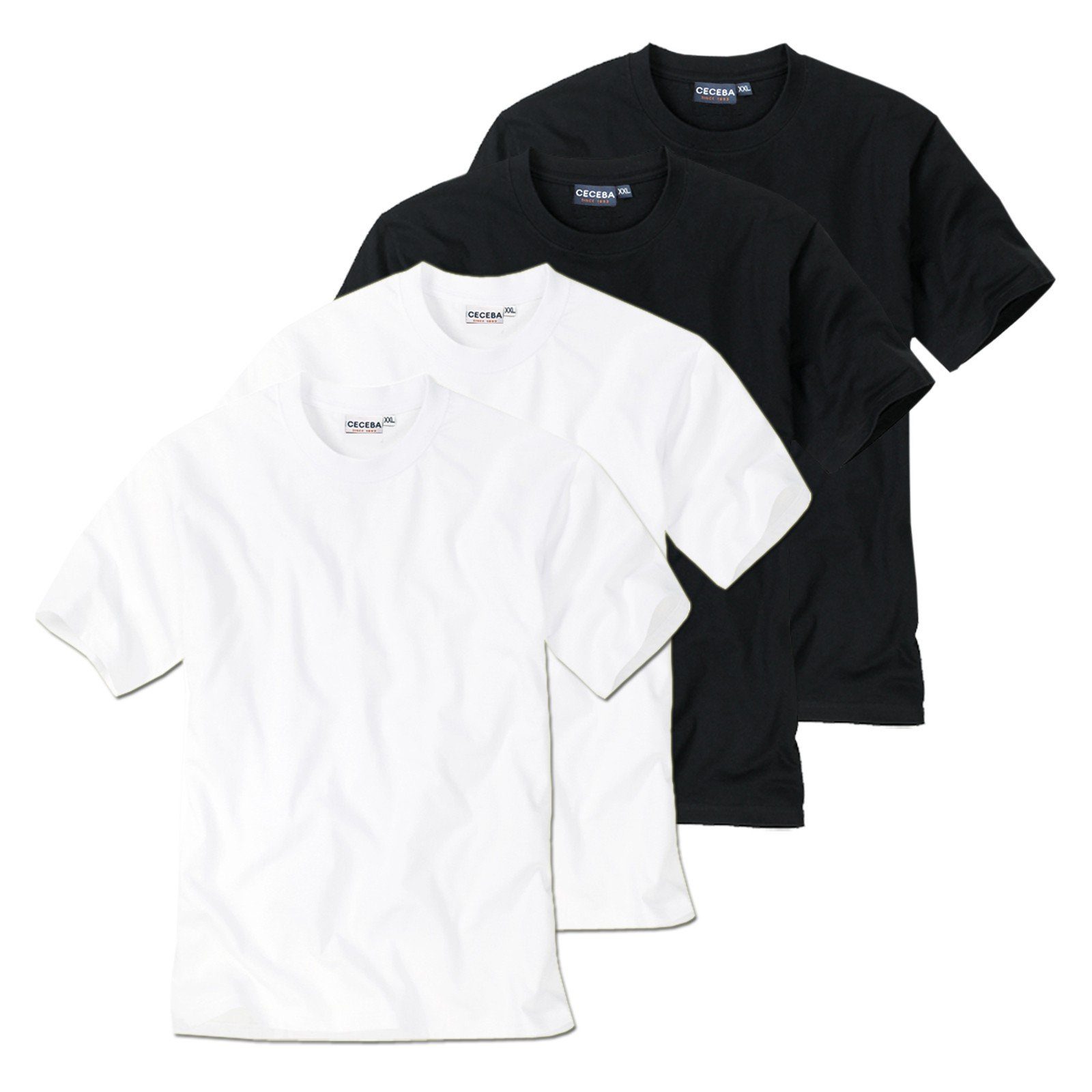 CECEBA Unterziehshirt T-Shirt (4-St) ohne Seitennaht günstig online kaufen