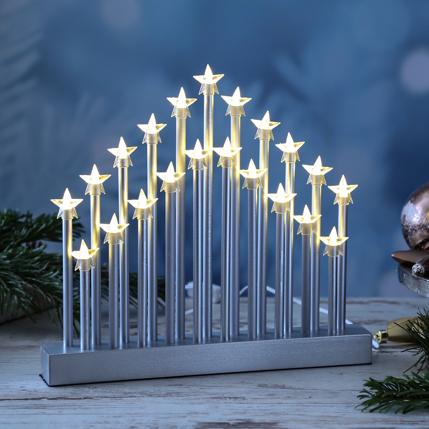 MARELIDA LED Fensterleuchter LED Fensterleuchter Sterne Stimmuingsleuchter günstig online kaufen