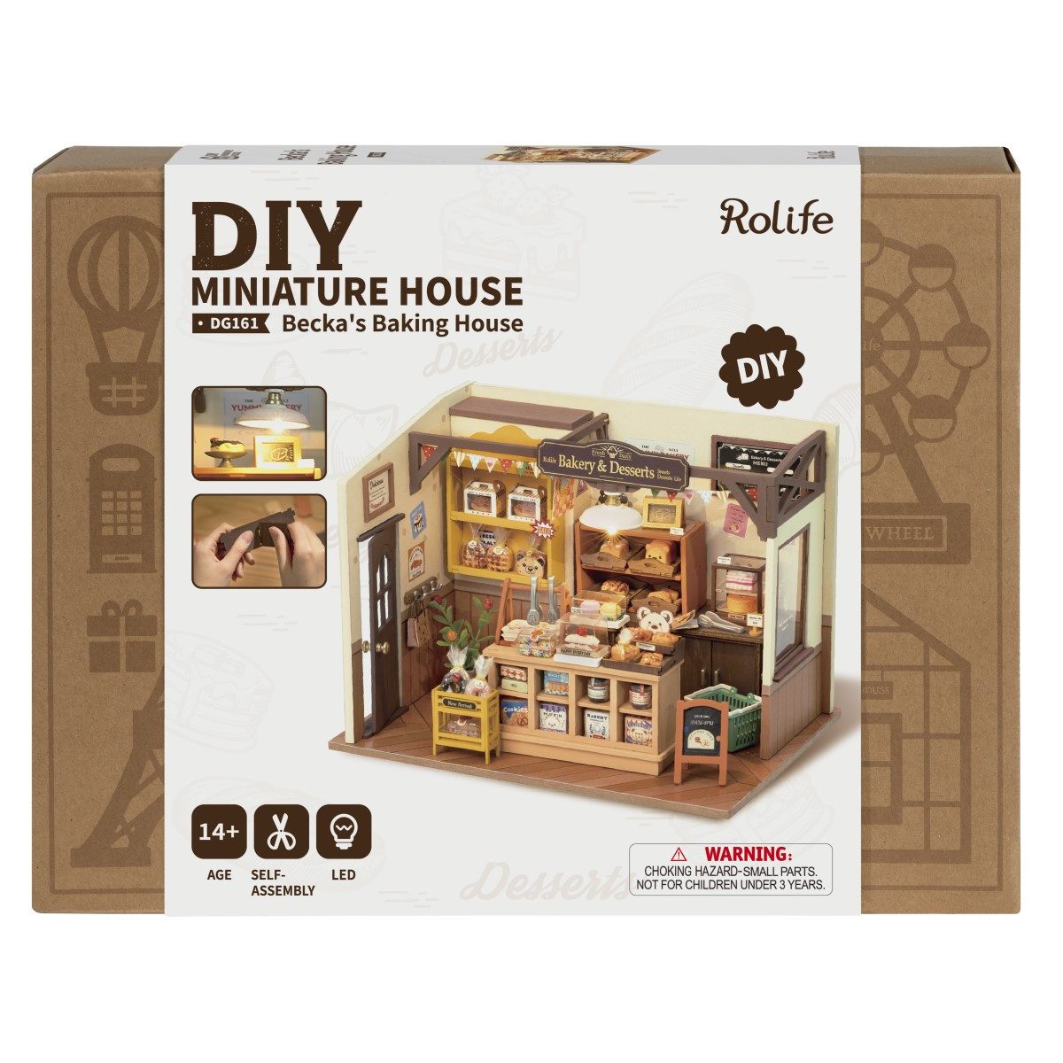ROLIFE 3D-Puzzle DIY "Becka‘s Baking House", 141 Puzzleteile günstig online kaufen