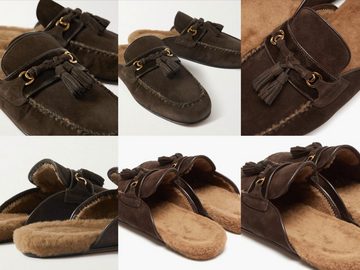 Tom Ford Tom Ford Stephan Shearling Tassel Loafers Slippers Lamm- Shoes Sch Sneaker