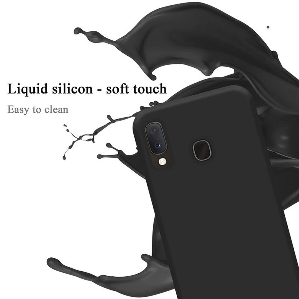 Cadorabo Handyhülle für Samsung Galaxy A10e / A20e Hülle Samsung Galaxy A10e / A20e, Flexible Hülle TPU Silikon Schutzhülle Back Cover Case