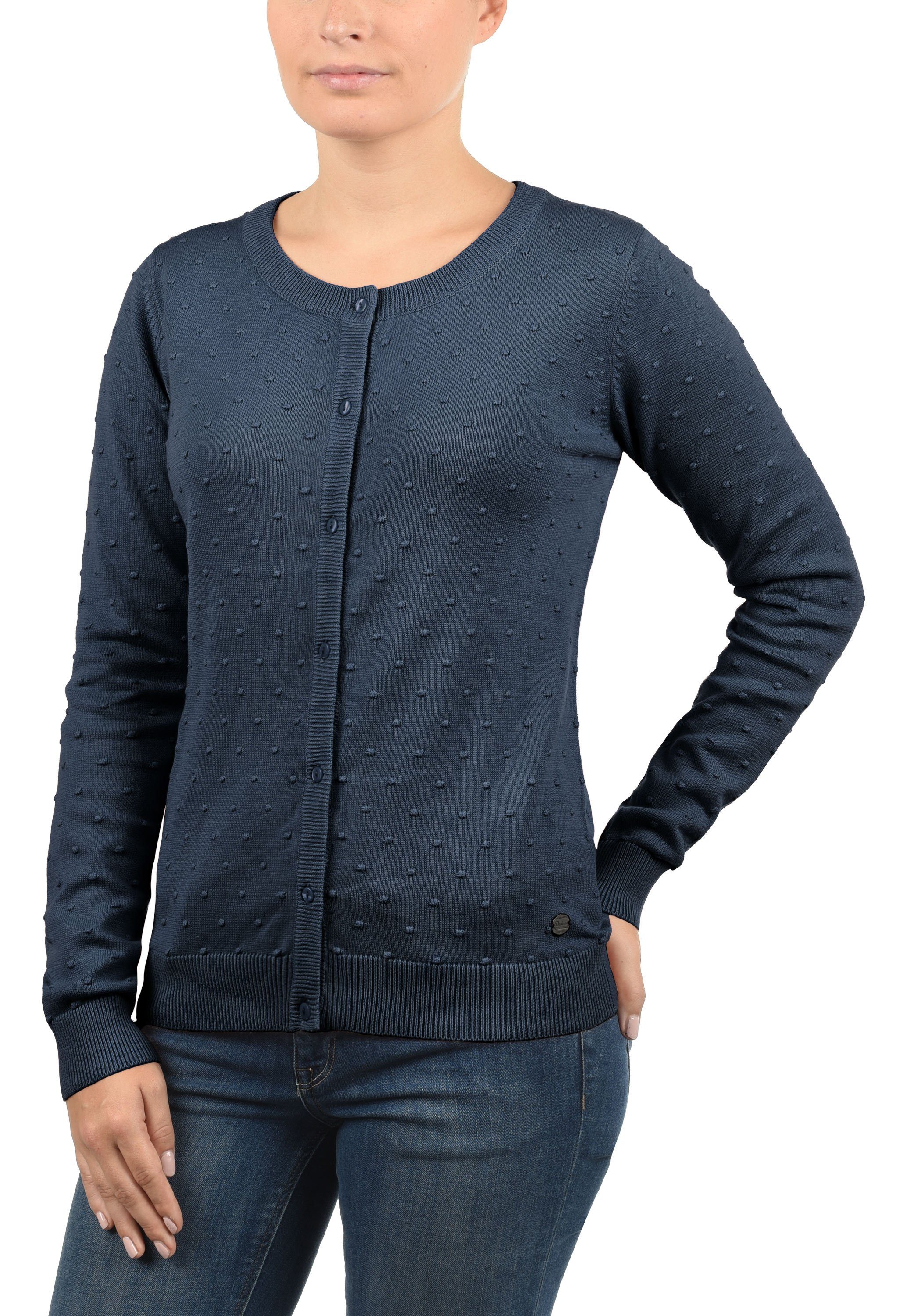 DESIRES Strickjacke Kitty Cardigan mit Rundhalsausschnitt und Knopfleiste