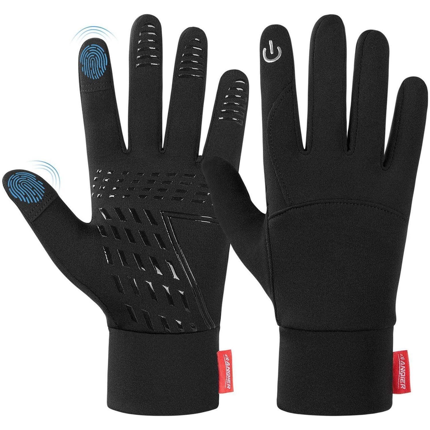 LuxusKollektion Fahrradhandschuhe Fahrradhandschuhe Warm Schwarz XL (1-St)