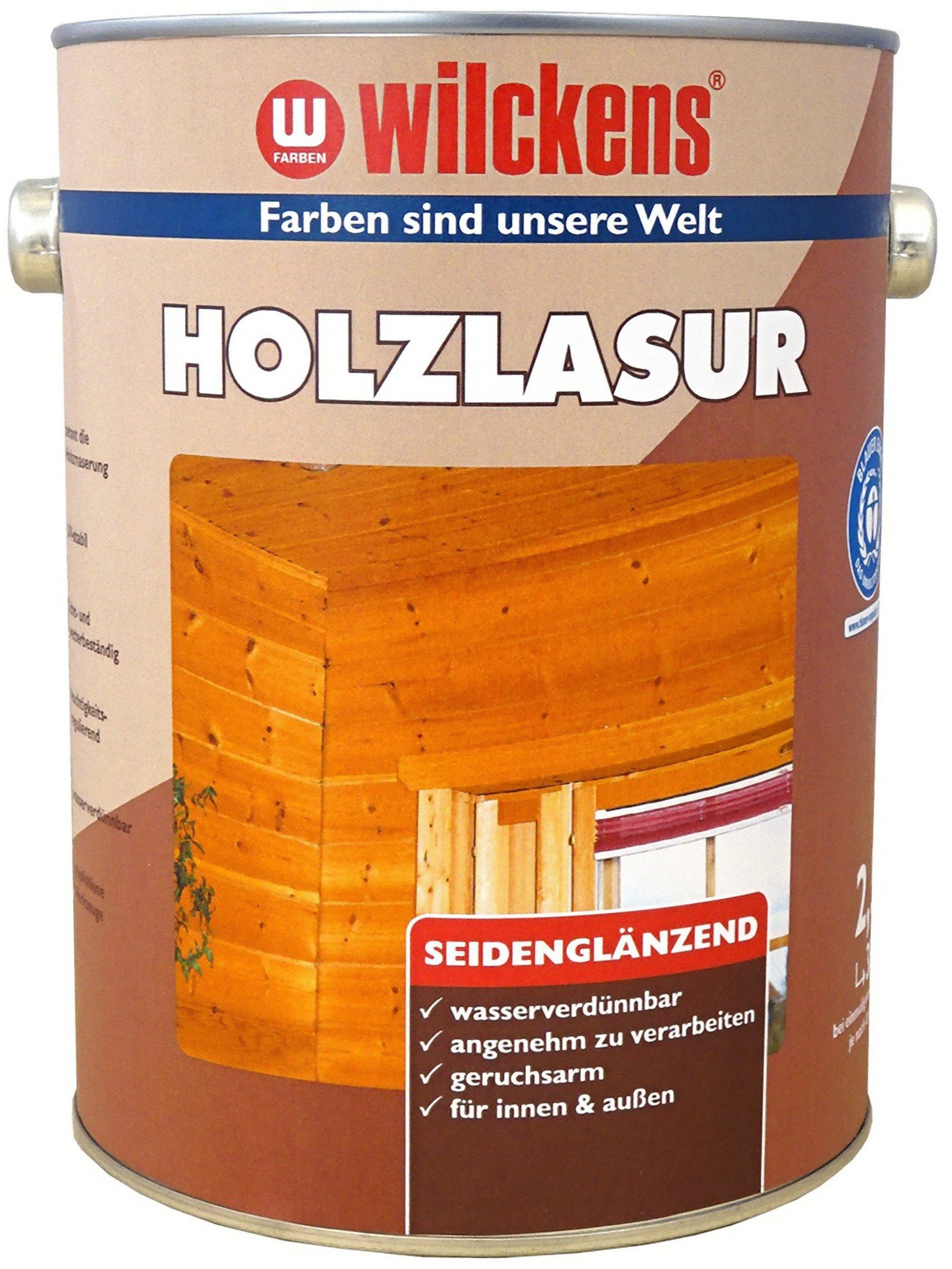 Holzlasur Farben LF Holzschutzlasur, Weiß L Wilckens 2,5
