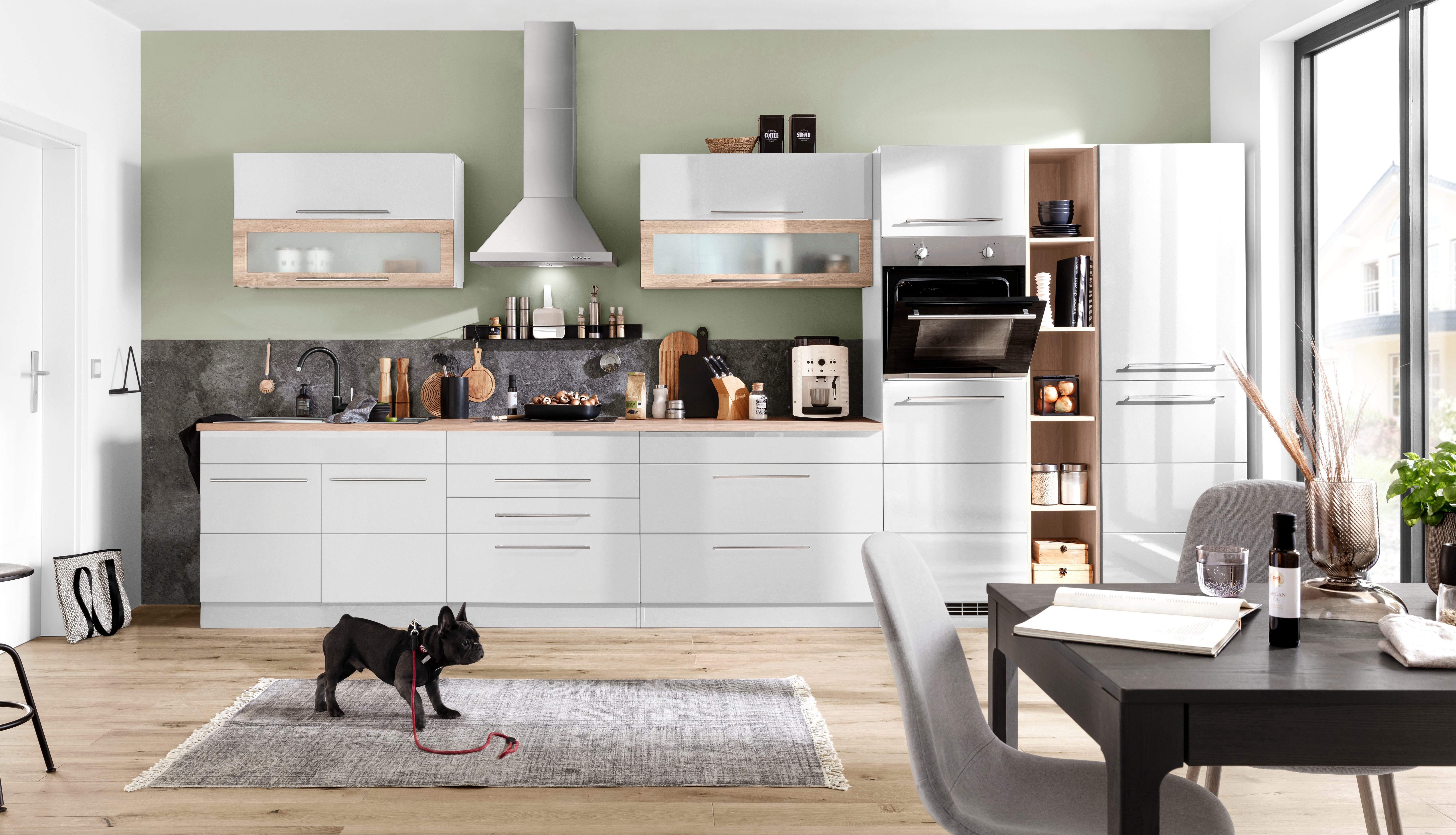 KOCHSTATION Küchenzeile KS-Wien, Breite 430 cm, günstig online kaufen