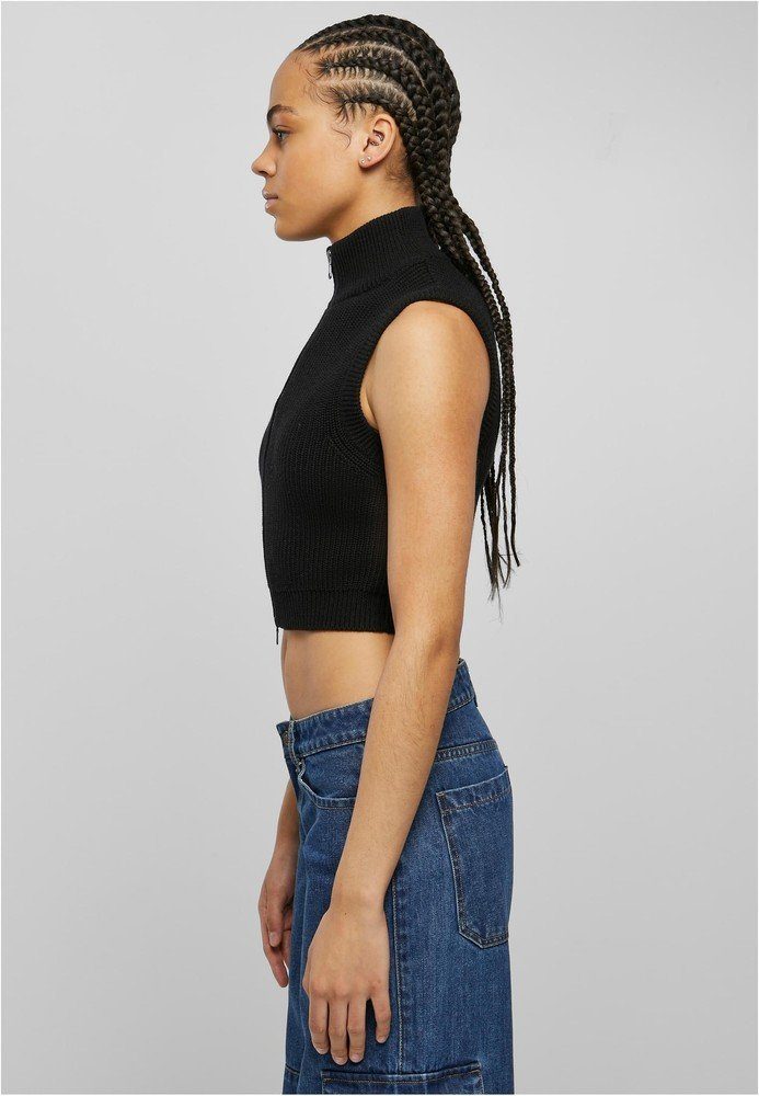 URBAN CLASSICS Strickpullover Ladies Short Knit Vest günstig online kaufen