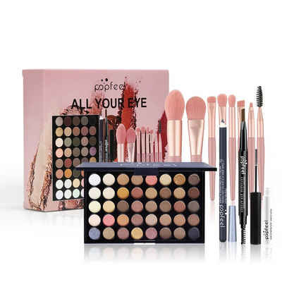 Scheiffy Augen-Make-Up-Set 40 Farben Lidschattenpalette, Makeup Lidschattenpalette, Augenpalette, Bühnen-Makeup Cosplay Perlglanz-Mattes Mehrfarbiges Augen-Make-up