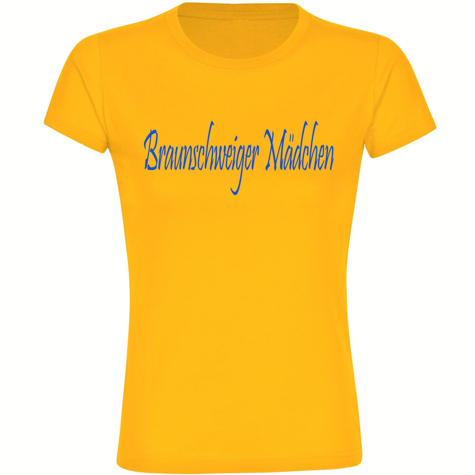 multifanshop T-Shirt Damen Braunschweig - Braunschweiger Mädchen - Frauen
