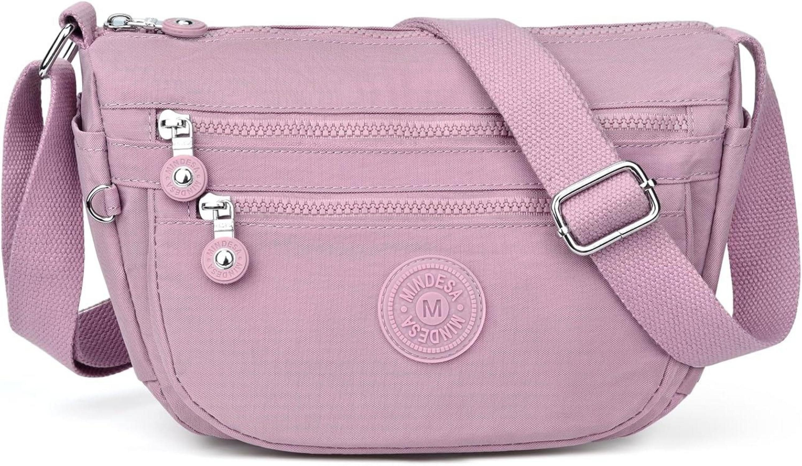 Umhängetasche Umhängetasche Damen Klein Wasserdicht Nylon Crossbody Bag Casual