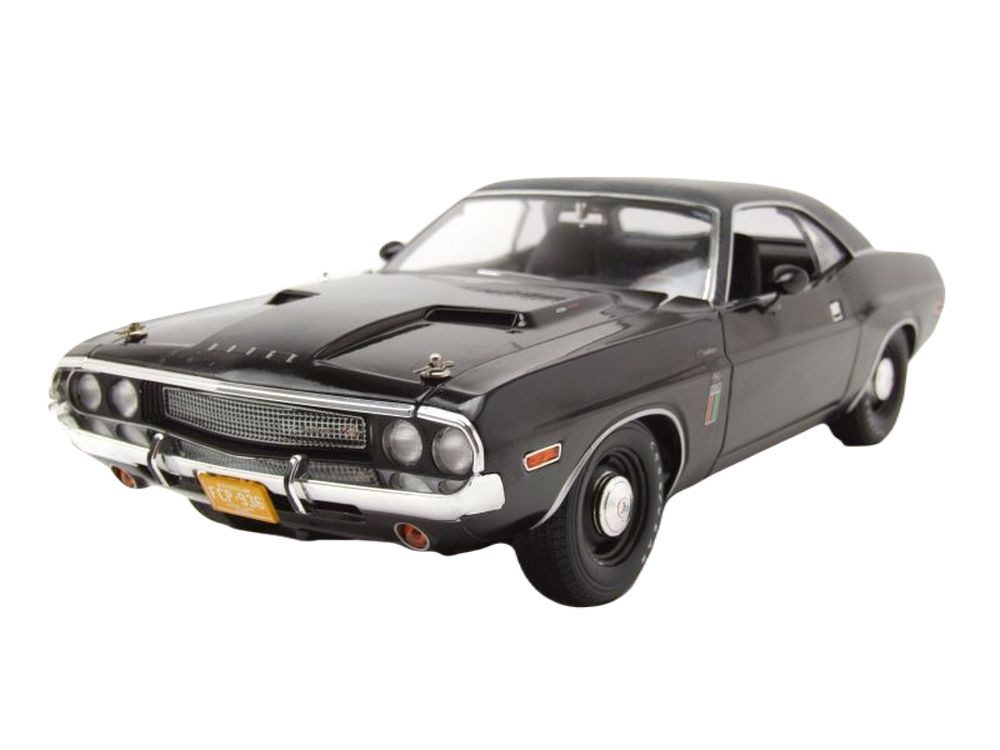 GREENLIGHT collectibles Modellauto Dodge Challenger R/T 426 HEMI 1970 schwarz The Black Ghost, Maßstab 1:18