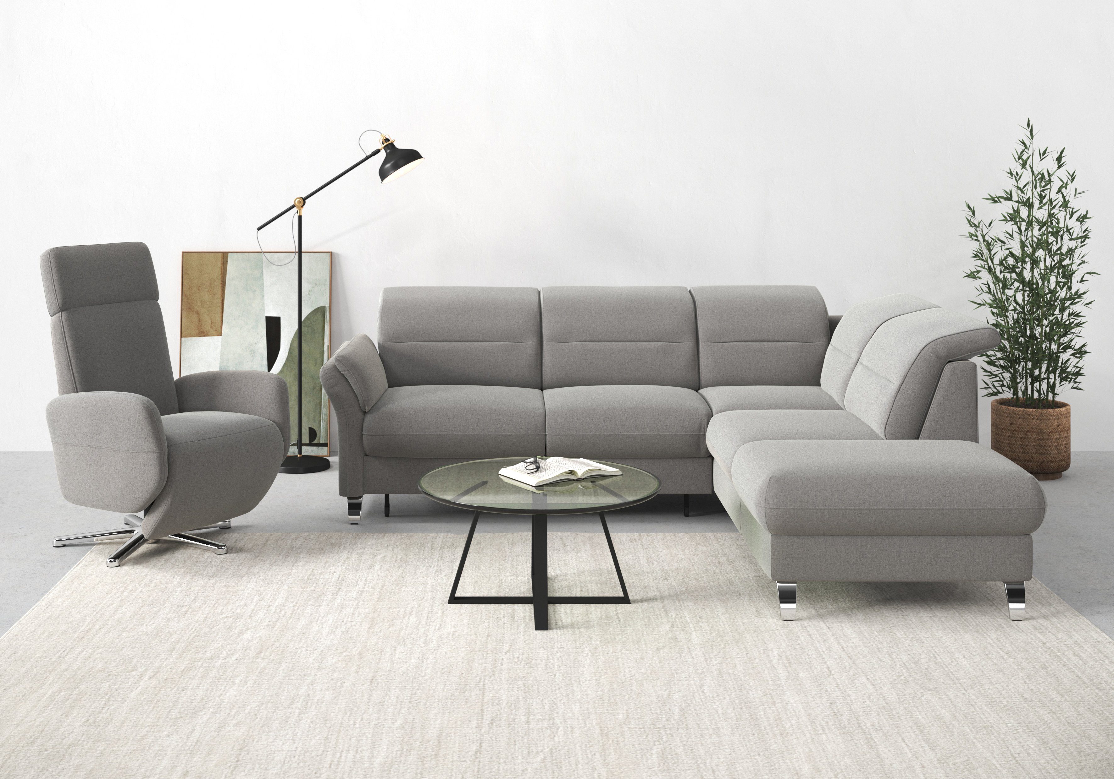 sit&more Ecksofa Grenoble L-Form mit Federkern, günstig online kaufen