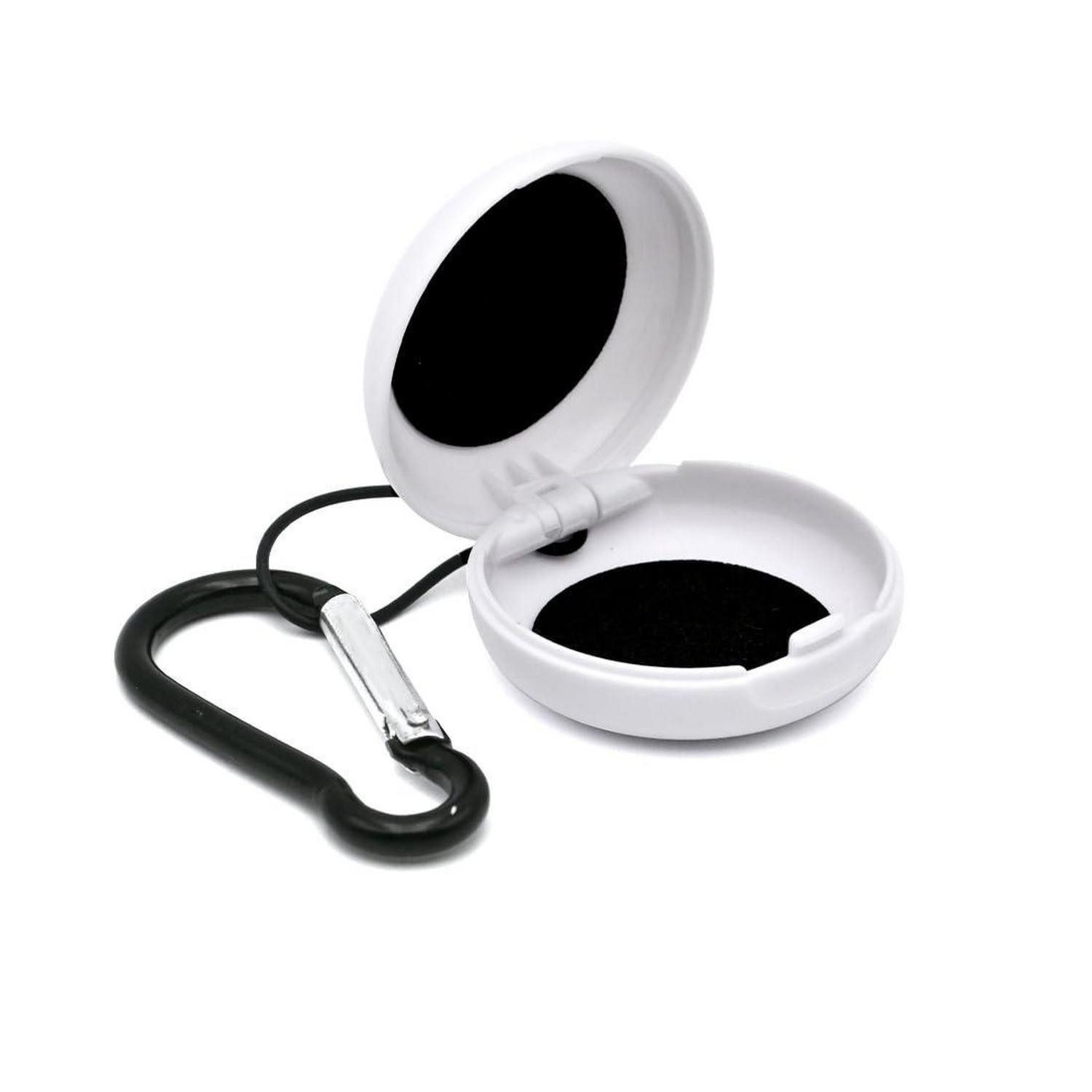 LuxusKollektion Gehörschutzstöpsel Ohrstöpsel Etui mit Karabiner Weiß