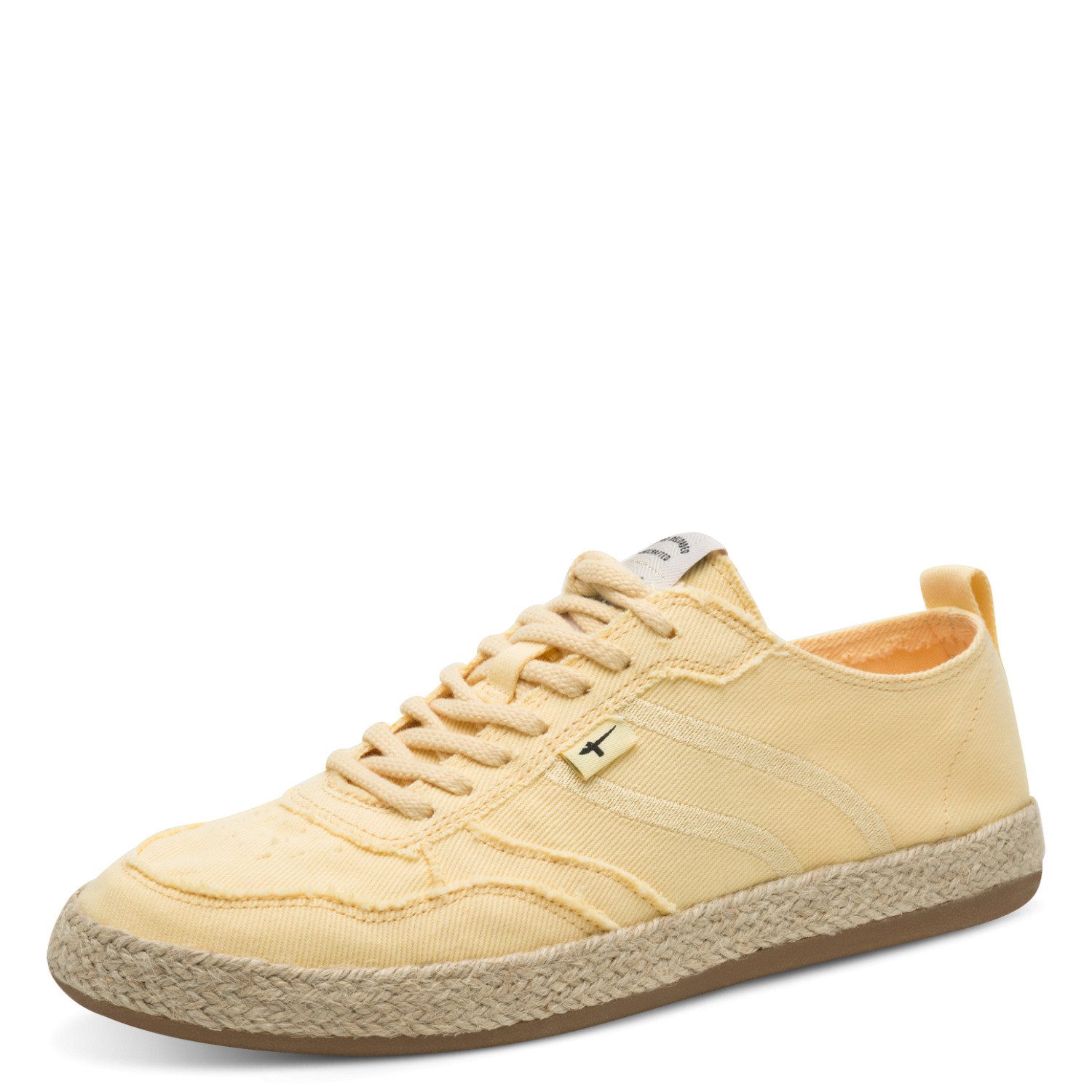 Tamaris Plateausneaker Freizeitschuh, Halbschuh, Schnürschuh mit Juterand