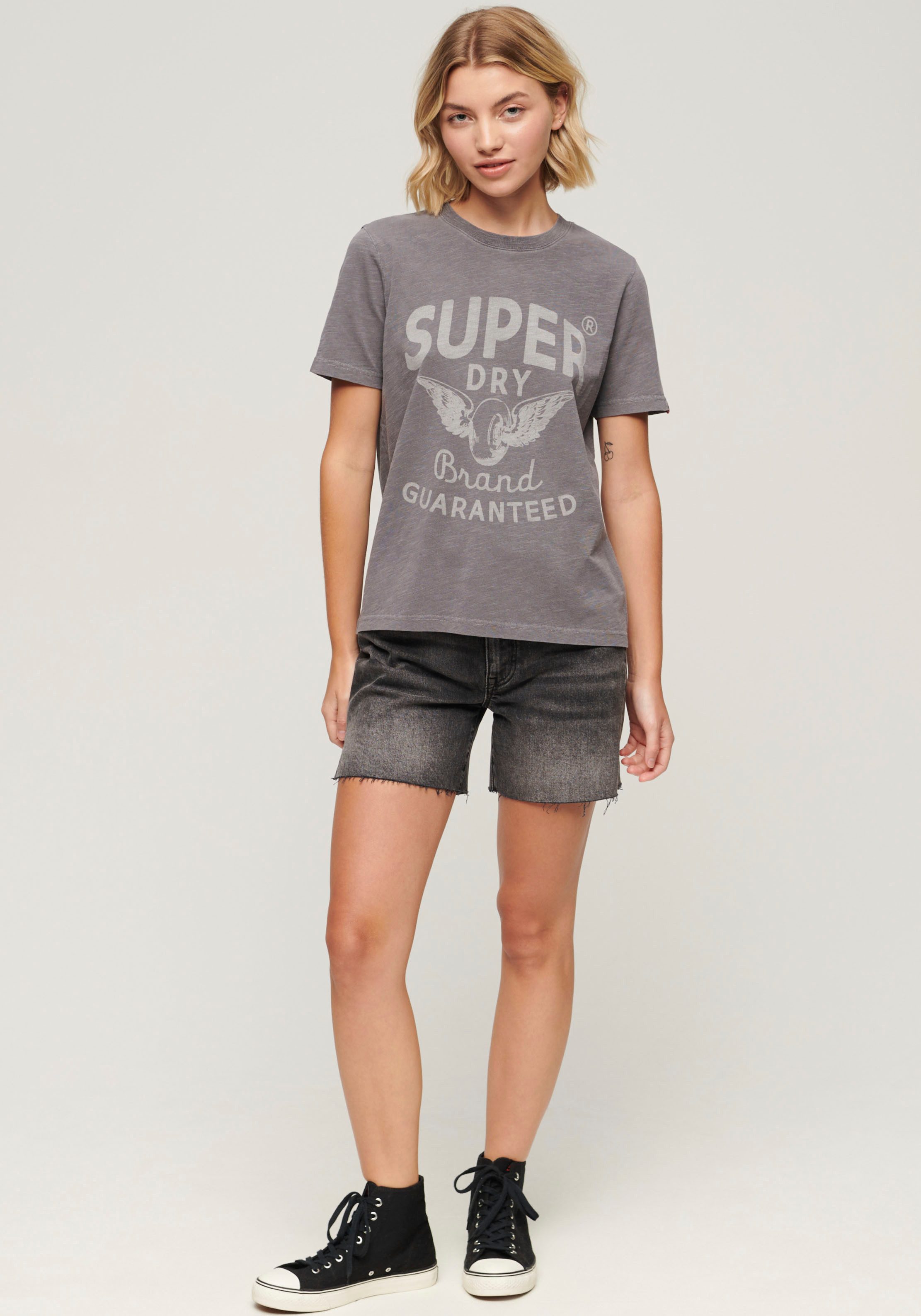 Superdry Print-Shirt ARCHIVE KISS PRINT RELAXED TEE