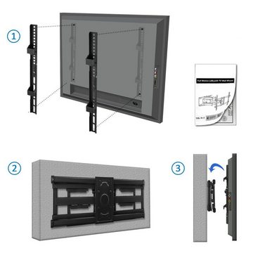 deleyCON deleyCON Universal TV Wandhalterung bis 75" Zoll - Neigbar/Schwenkbar TV-Wandhalterung