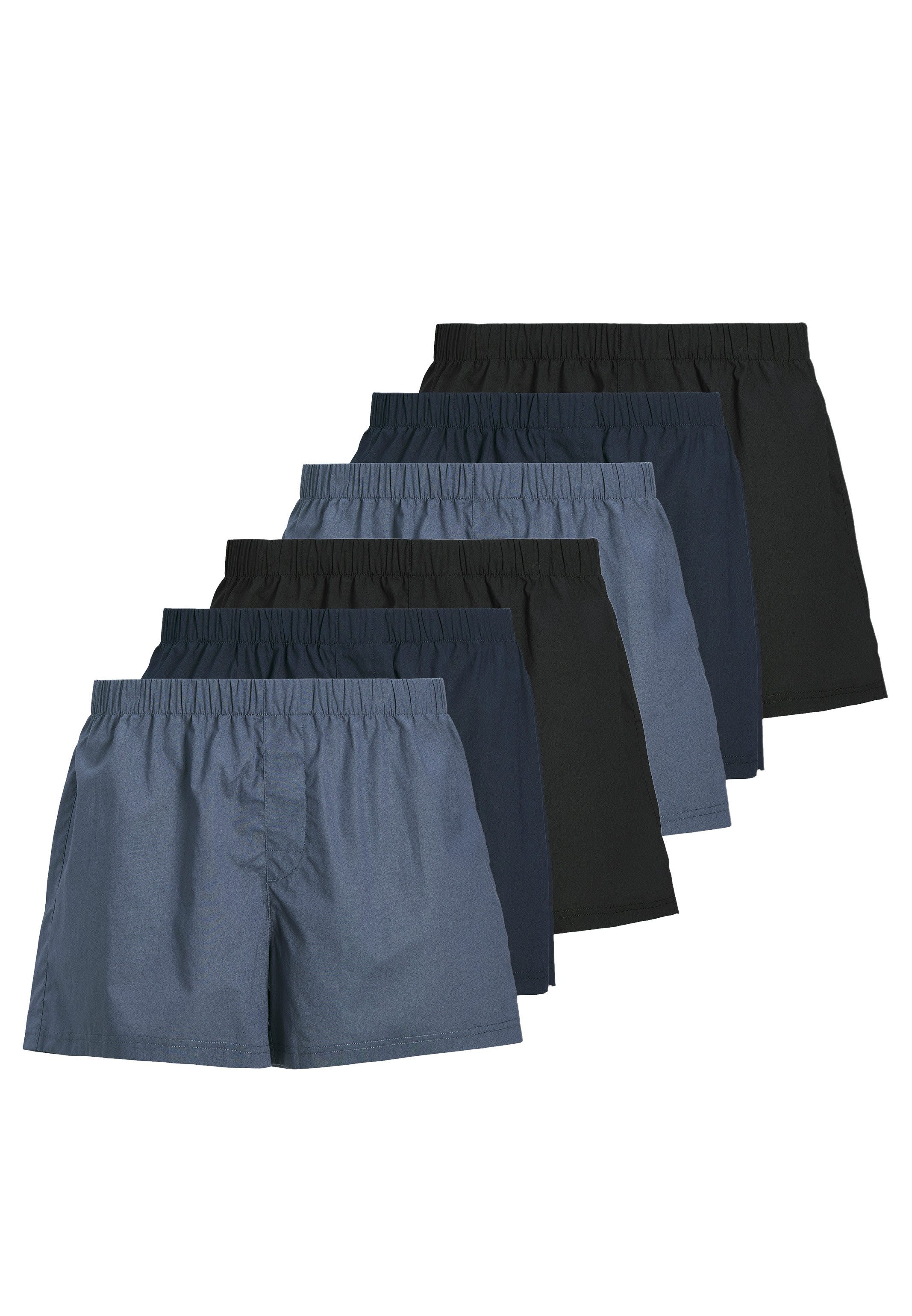 Jack & Jones Boxershorts 6er Pack Milano (Spar-Set, 6-St) Boxershorts - Bau günstig online kaufen