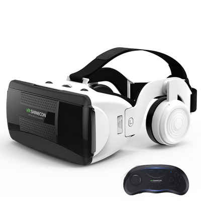 yhroo VR-Brillen-Tasche VR-Headset mit handgehaltener Fernbedienung, abnehmbares Headset (1-tlg), Spiele für Metaverse und iPhone und Android-Mobiltelefone