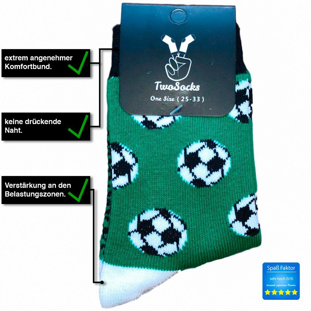 TwoSocks Freizeitsocken Lustige Kindersocken Mädchen, Jungen Socken, Baumwolle Einheitsgröße