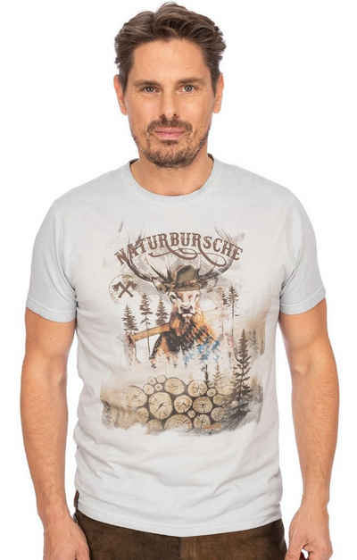 MarJo T-Shirt Herren T-Shirt GUIDO mittelgrau