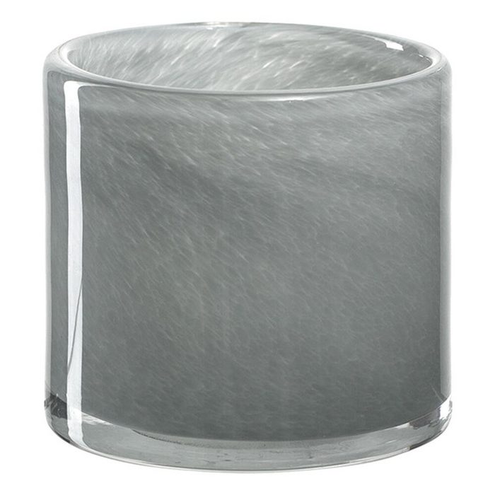 LEONARDO Teelichthalter MILANO Grau 8 cm